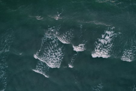 Aerial Photography Of Ocean Waves At Daytime