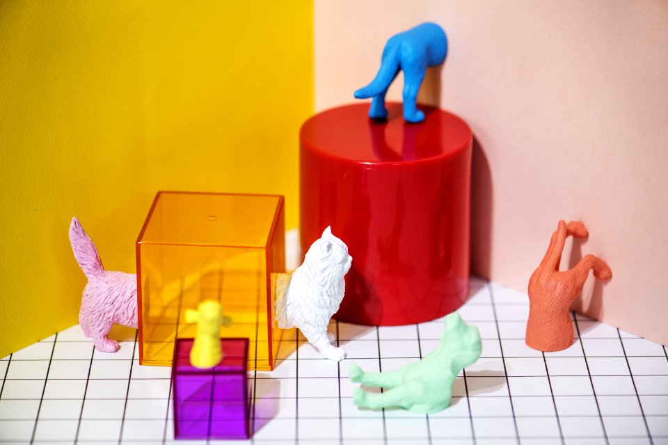 Colorful And Bright Miniature Pet Figures