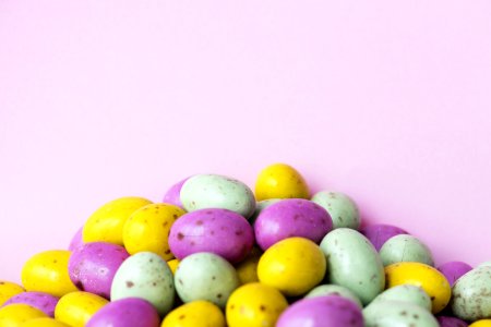 Egg Bean Ball Chocolates Textured Background