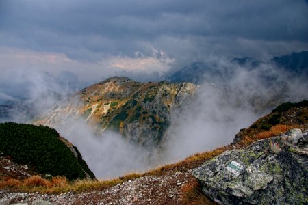 Mountain Mountainous Landforms Highland Cloud photo