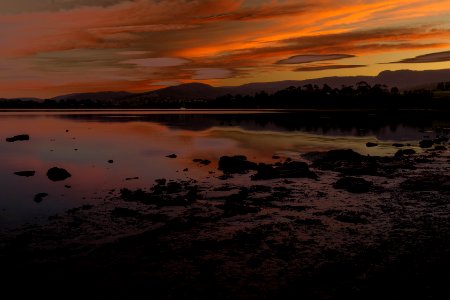 Loch Reflection Sky Sunset photo
