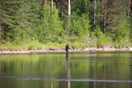 Water River Waterway Reflection photo