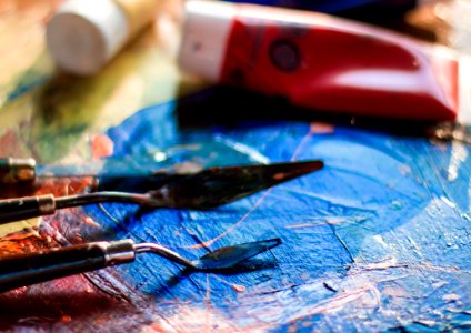 Closeup Photography Of Painting Canvas Lot
