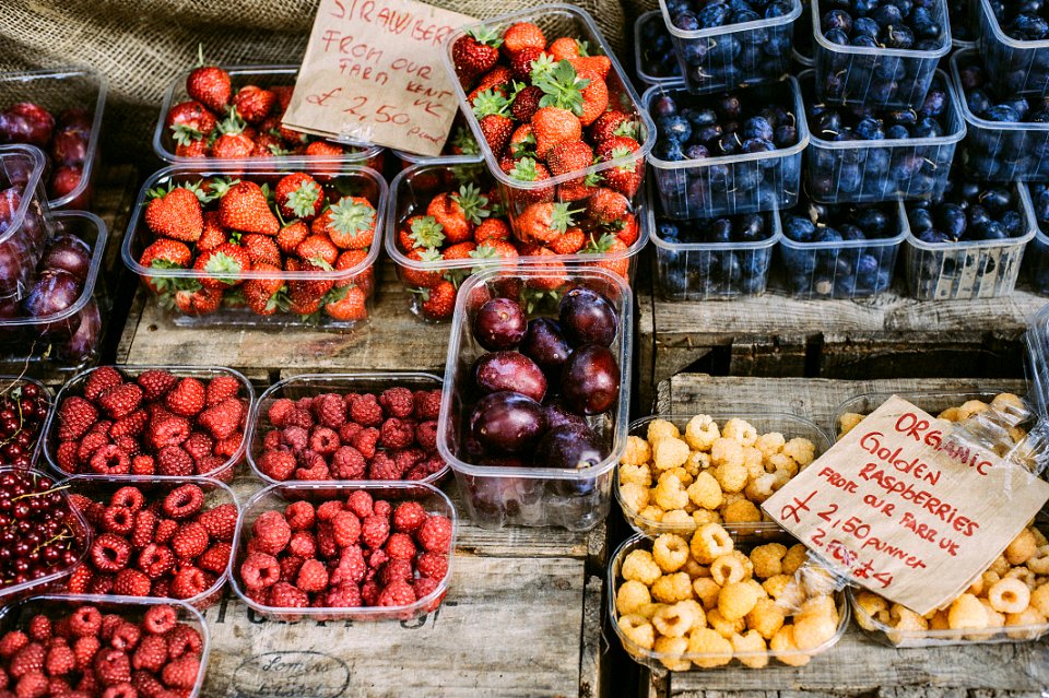 Photo Of Assorted Fruits On Clear Plastic Packs