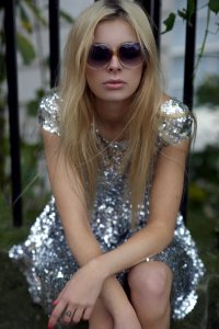 Photography Of A Woman Wearing Silver Dress photo