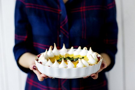 Woman Holding A Cake