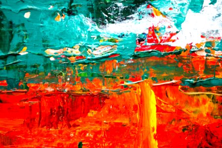 Multicolored Abstract Painting photo