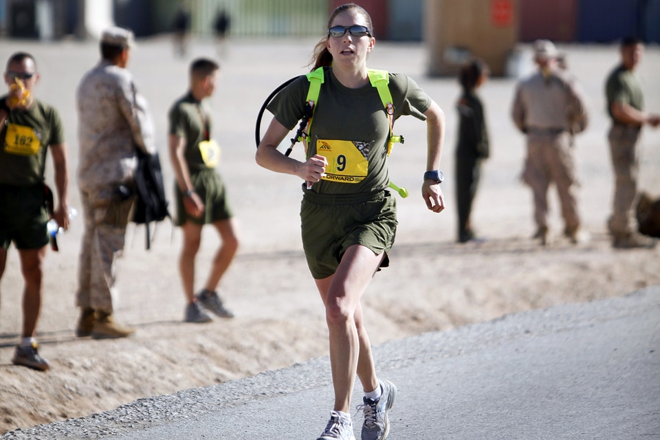 Female athlete marathon photo