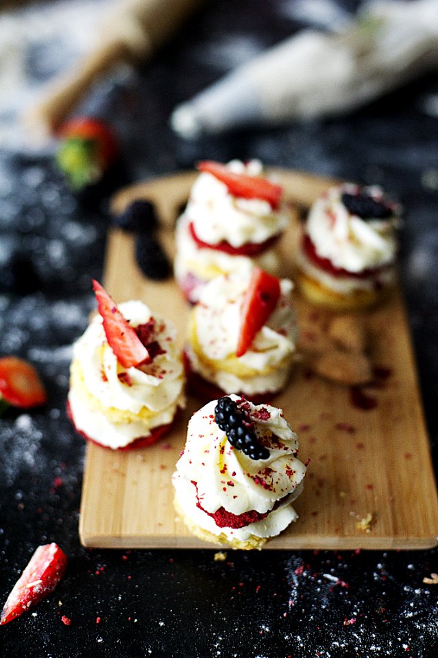 Shallow Focus Photography Of Strawberry Desserts