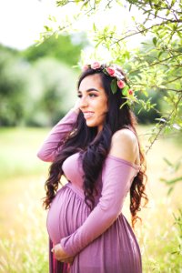 Close-Up Photography Of A Pregnant Woman photo