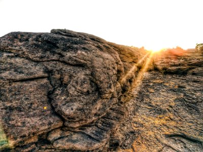 Large Brown Rock Formation