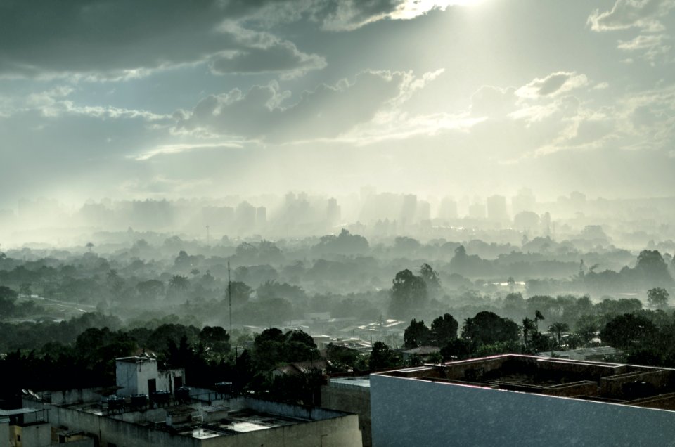 Aerial View Of City