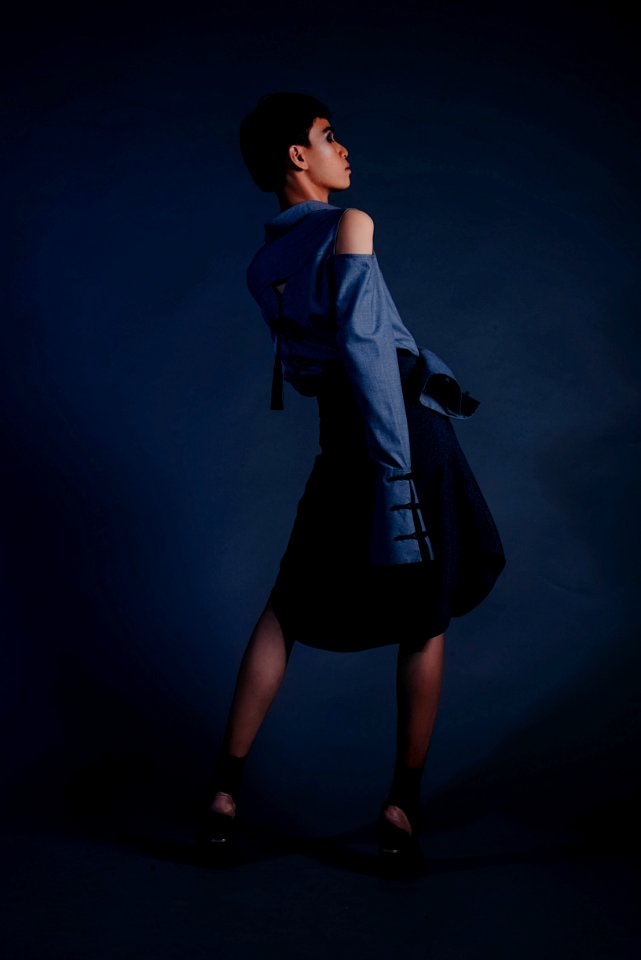 Photo Of Woman Wearing Blue Dress
