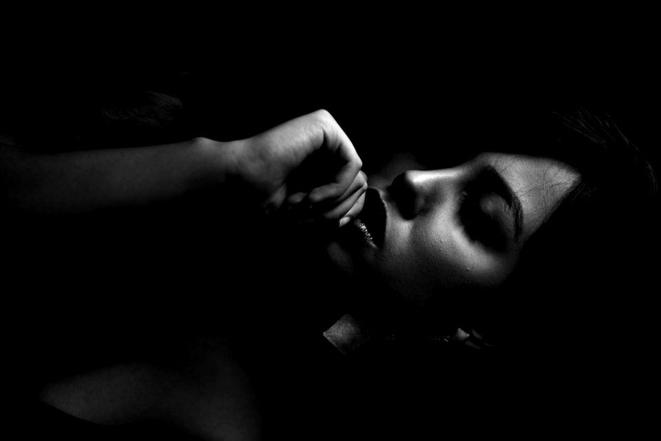 Monochrome Photo Of Woman