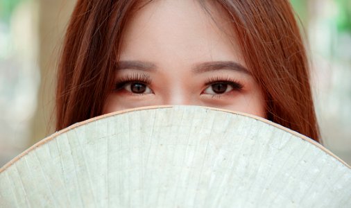 Close-up Photography Of Womans Eyes photo