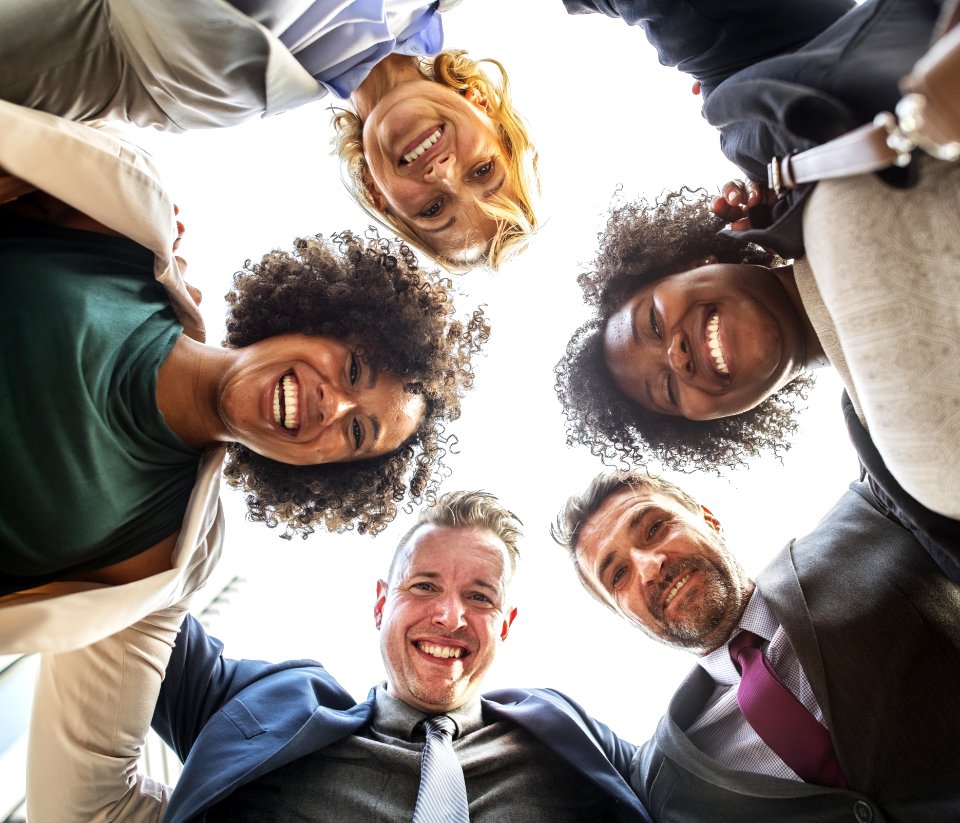 Five Person Low Angle Photography