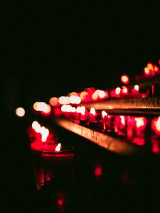 Bokeh Photography Of Lighted Candles photo