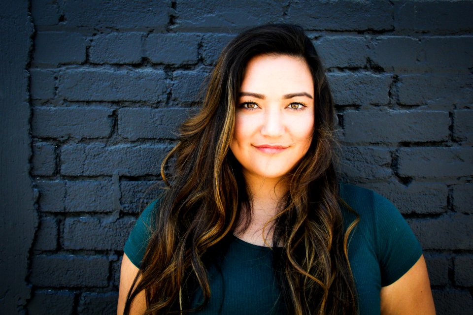 Close-Up Photography Of A Woman Near Wall