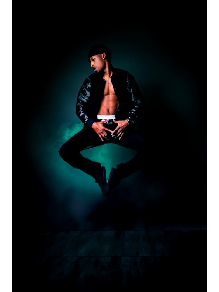 Man In Black Leather Jacket