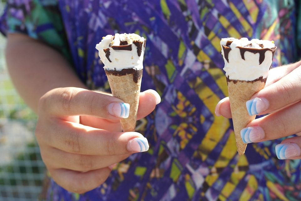 Summer cones sweetness