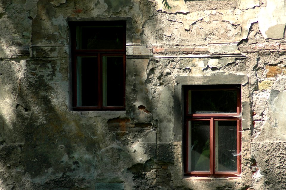 Window Wall Facade Ruins
