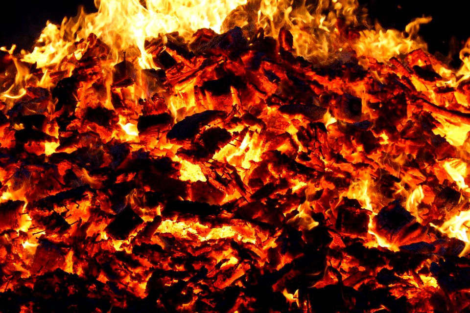 Fire Flame Geological Phenomenon Bonfire