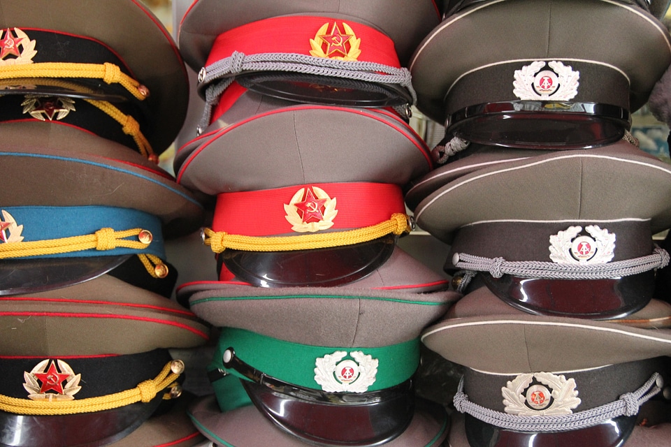 Berlin hammer and sickle military cap