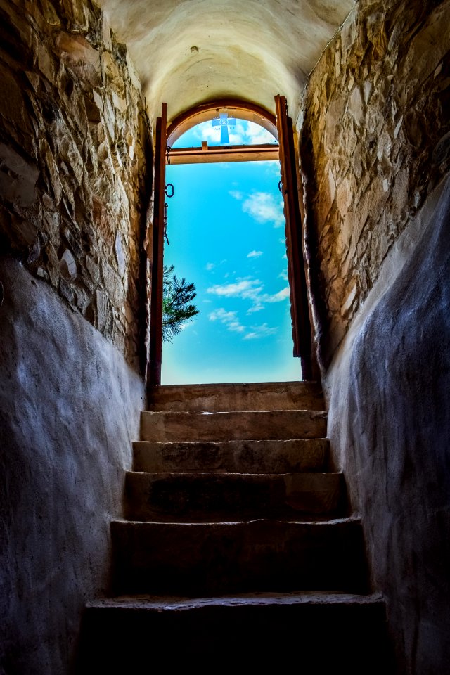 Blue Wall Sky Arch