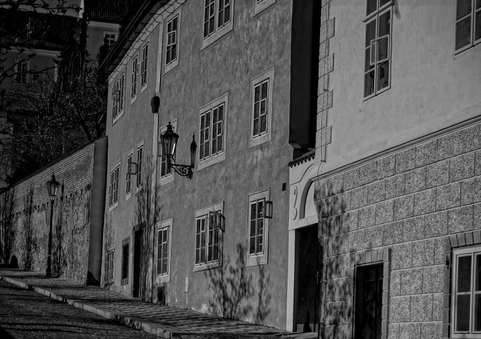 Black And White Town Infrastructure Monochrome Photography