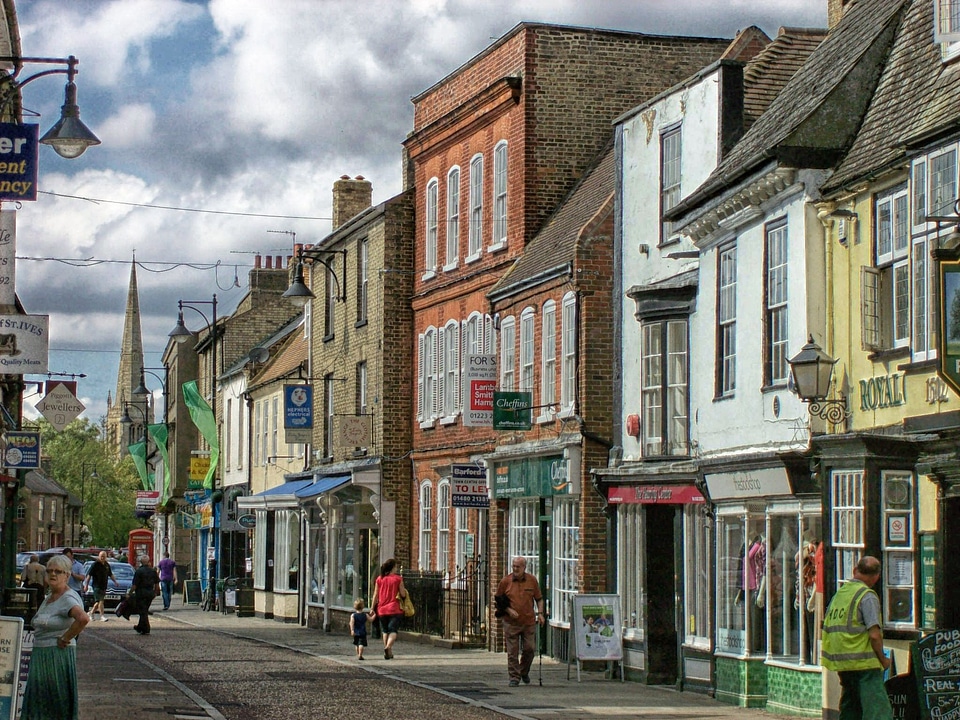 Town buildings architecture