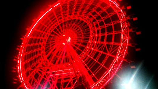 Ferris Wheel During Night Time