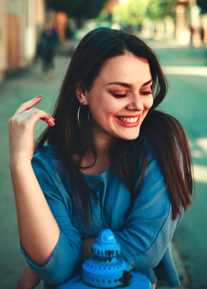 Focal Focus Portrait Photography Of Female Smiling