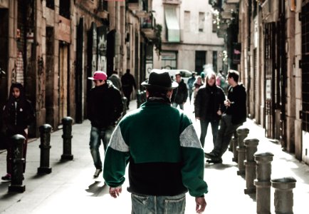 Man Wearing Green Jacket photo