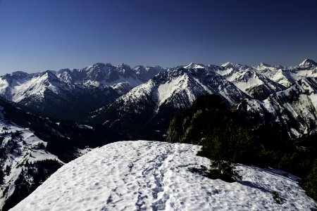 Snow Capped Mountain Ranges photo
