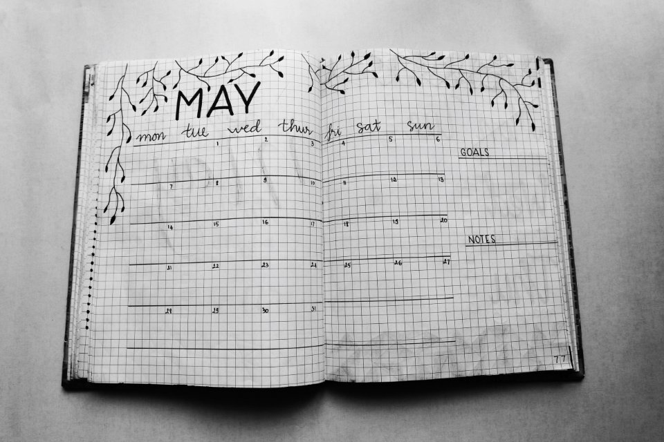 Close Photo Of May Calendar Book