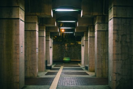 Photo Of Brown Concrete Hallway photo