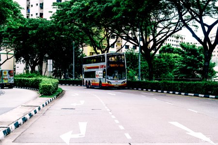 Photo Of Gray And Orange Bus