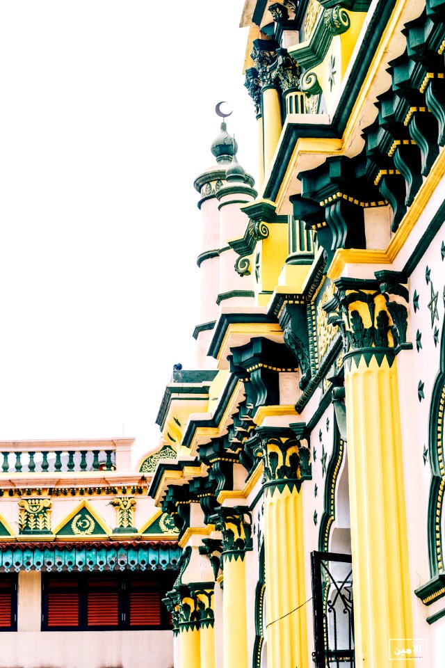 Green And Yellow Painted Building