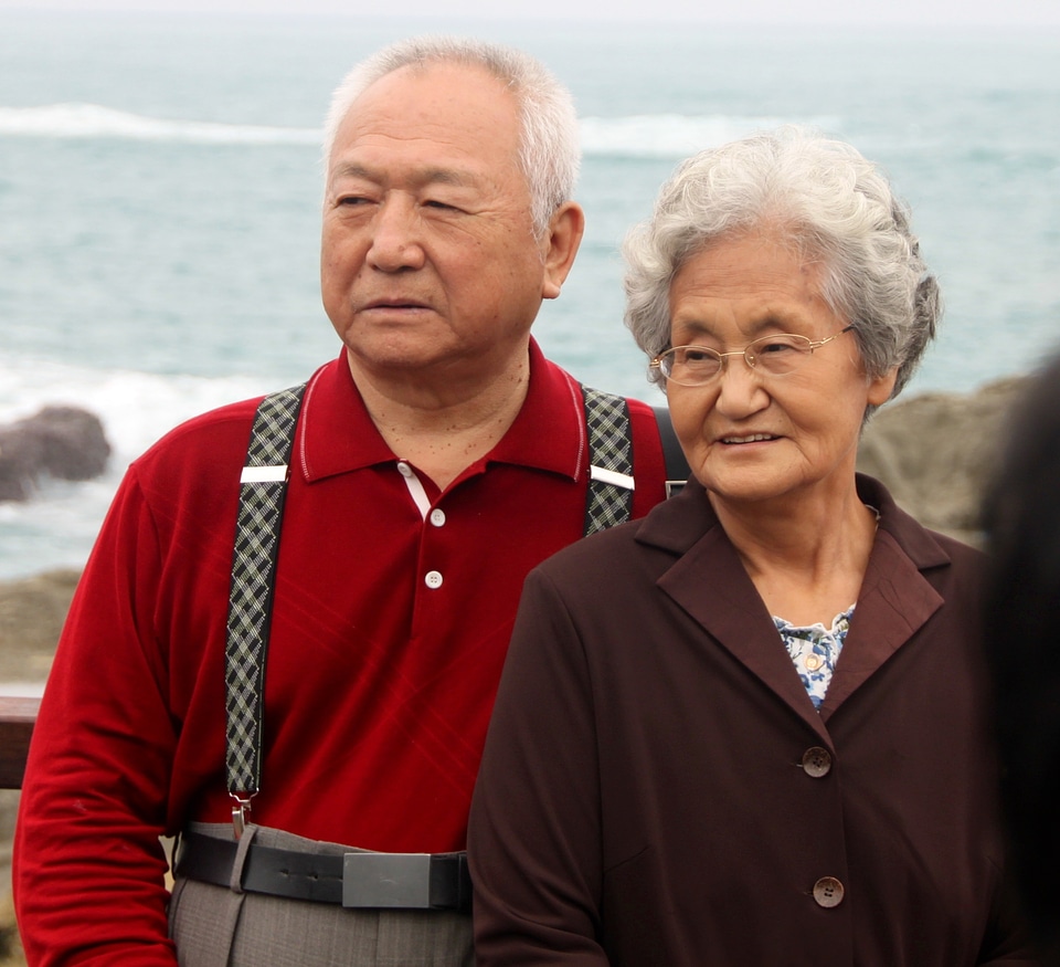 Old satisfied asia