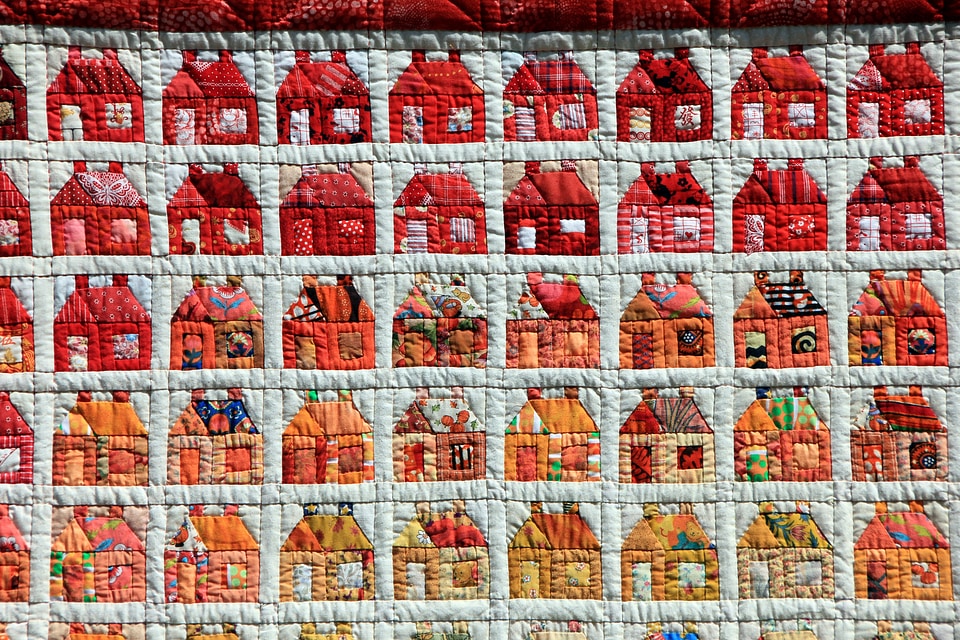 Sew patchwork house