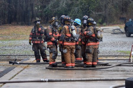 Firefighter Troop Profession Personal Protective Equipment photo