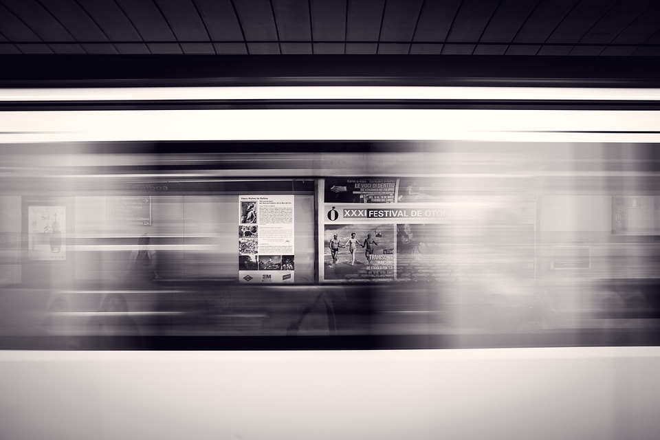 Train platform railway station metro