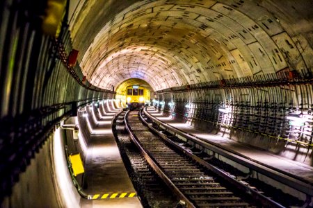 Photo Of Train Track Subway photo