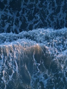 Top View Photo Of Ocean Waves photo