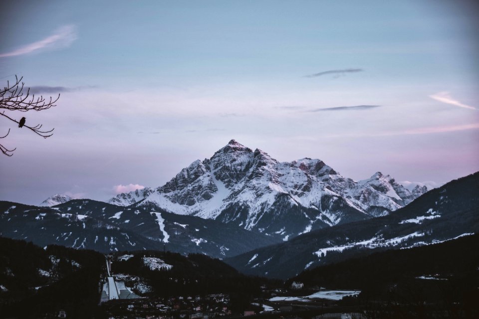 Scenic View Of Snow Capped Mountain