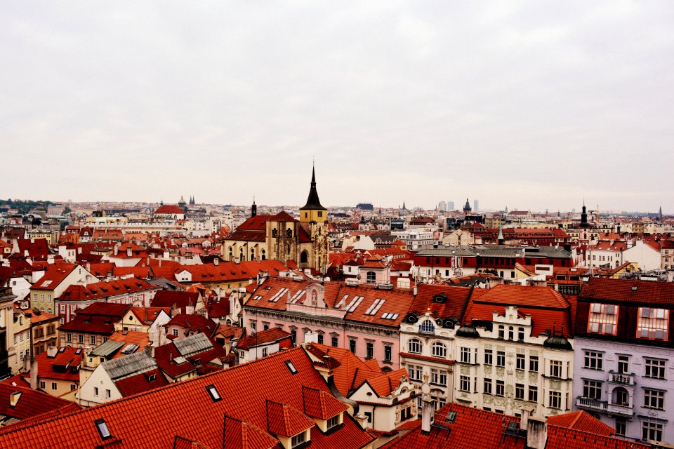 Aerial Photography Of Red Roof Buildings