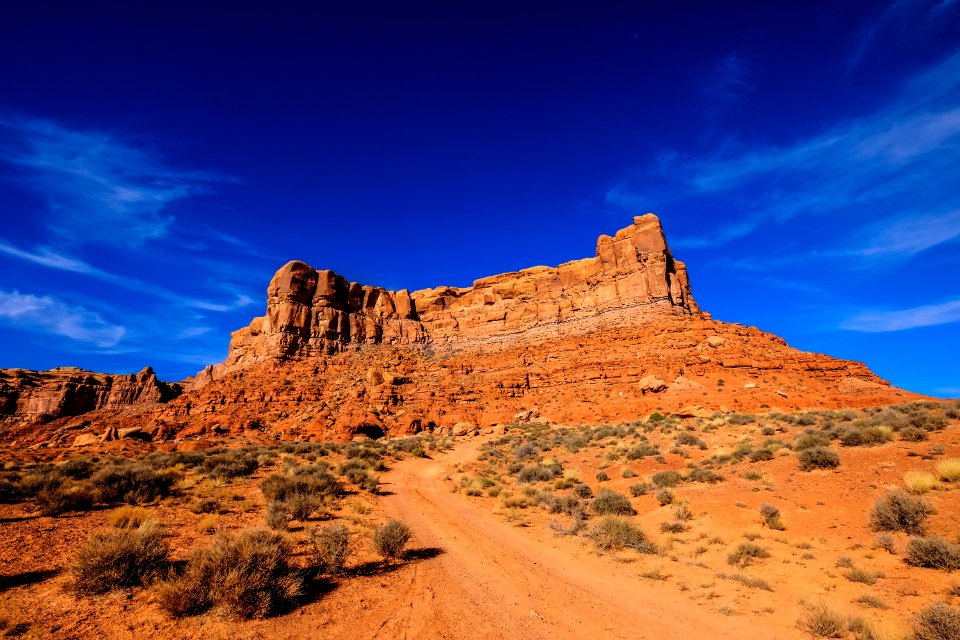 Brown Mountain Near Road