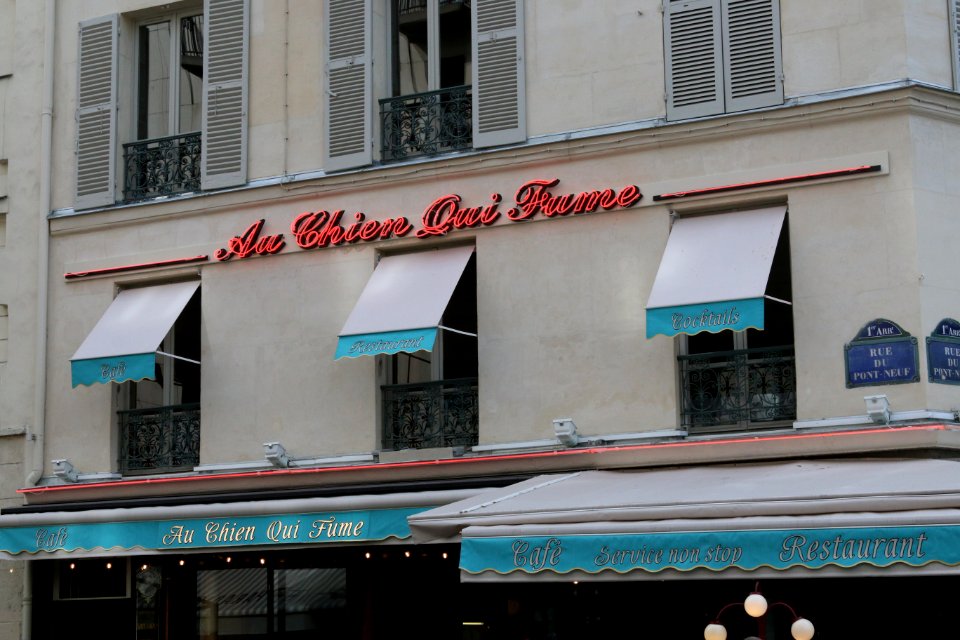 White And Blue Awnings