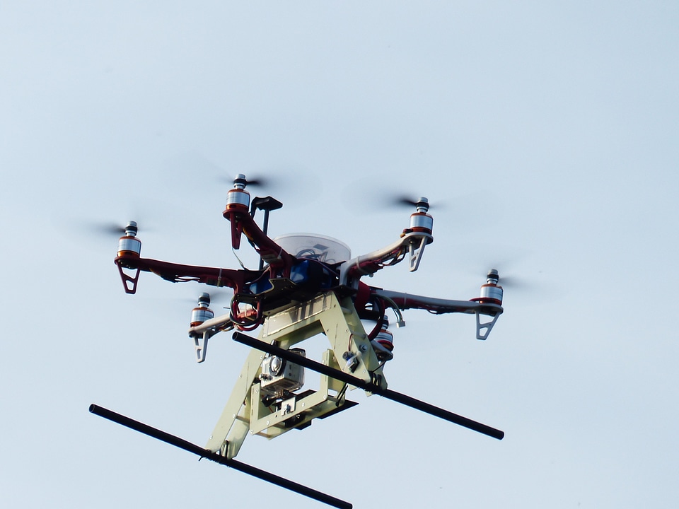 Camera flying sky