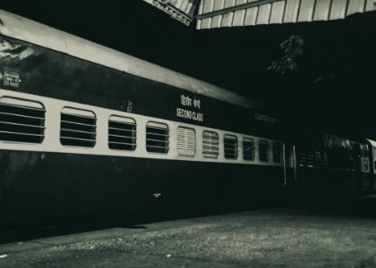 Black And White Train photo